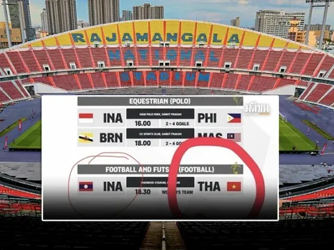 Thái Lan lại nhầm quốc kỳ Việt Nam khi công bố lịch thi đấu SEA Games 33
