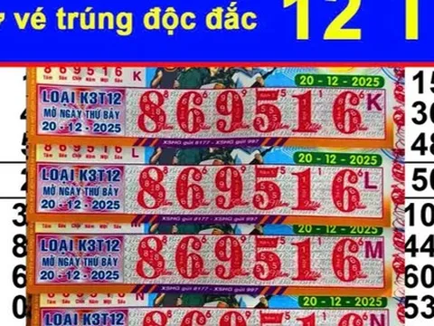 Xổ số miền Nam: Chiều 26-12, thêm một khách hàng trúng độc đắc ở Vĩnh Long