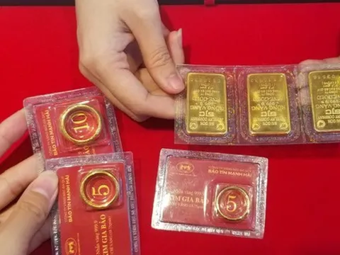 Giá vàng hôm nay (chiều 29/12): Giảm mạnh tới 2 triệu đồng/lượng