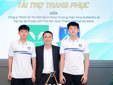 Đội trẻ Thái Sơn Nam ra mắt nhà tài trợ trang phục thi đấu