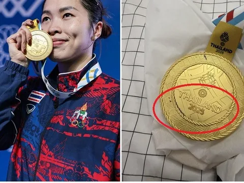 Ngôi sao Thái Lan sửng sốt: HCV SEA Games 33 vừa nhận đã bong tróc