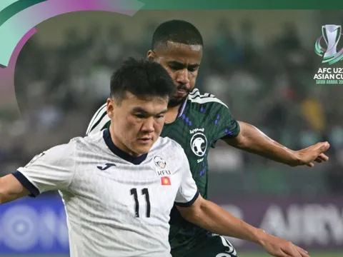 Highlight: U23 Ả Rập Saudi vất vả thẳng Kyrgyzstan, dù hơn người từ phút 34