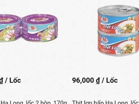 Một siêu thị thông báo thu hồi đồ hộp Hạ Long trên toàn hệ thống