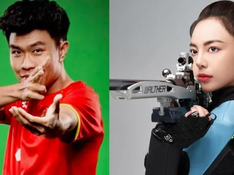 Đang thi đấu U23 châu Á, hotboy Lý Đức U23 Việt Nam vẫn tranh thủ "thả thính" hotgirl bắn súng Phí Thanh Thảo cực ngọt