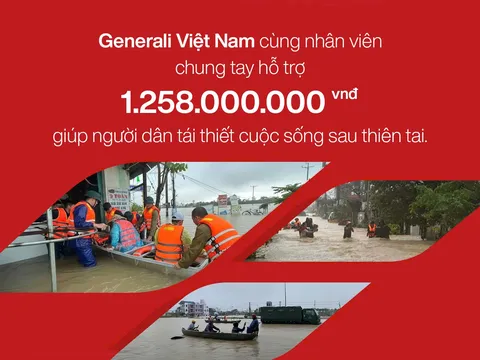 Generali Việt Nam chung tay hỗ trợ hơn 1,2 tỷ đồng giúp người dân tái thiết cuộc sống sau thiên tai